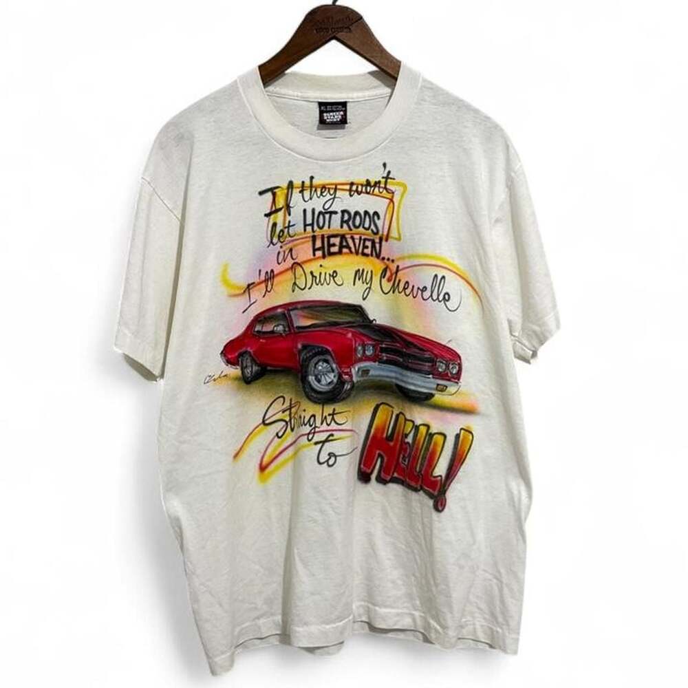 Vintage Screen Stars Chevelle Hot Rods Graphic T-Shirt XL